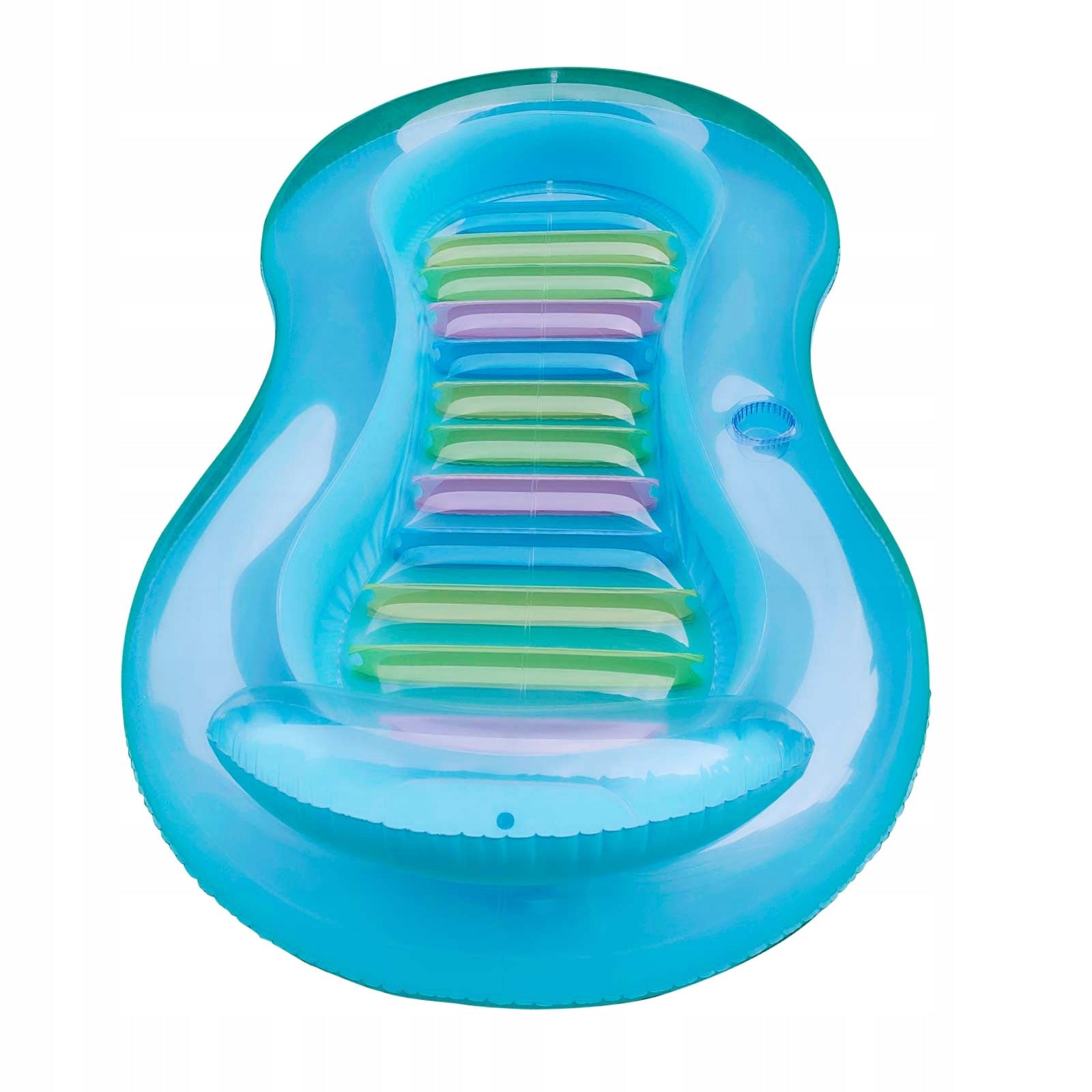 Inflatable Mattress Blue Pool Float Lounge with Headrest for Pool Beach Manufacturer code yuijyujrtu65tu5