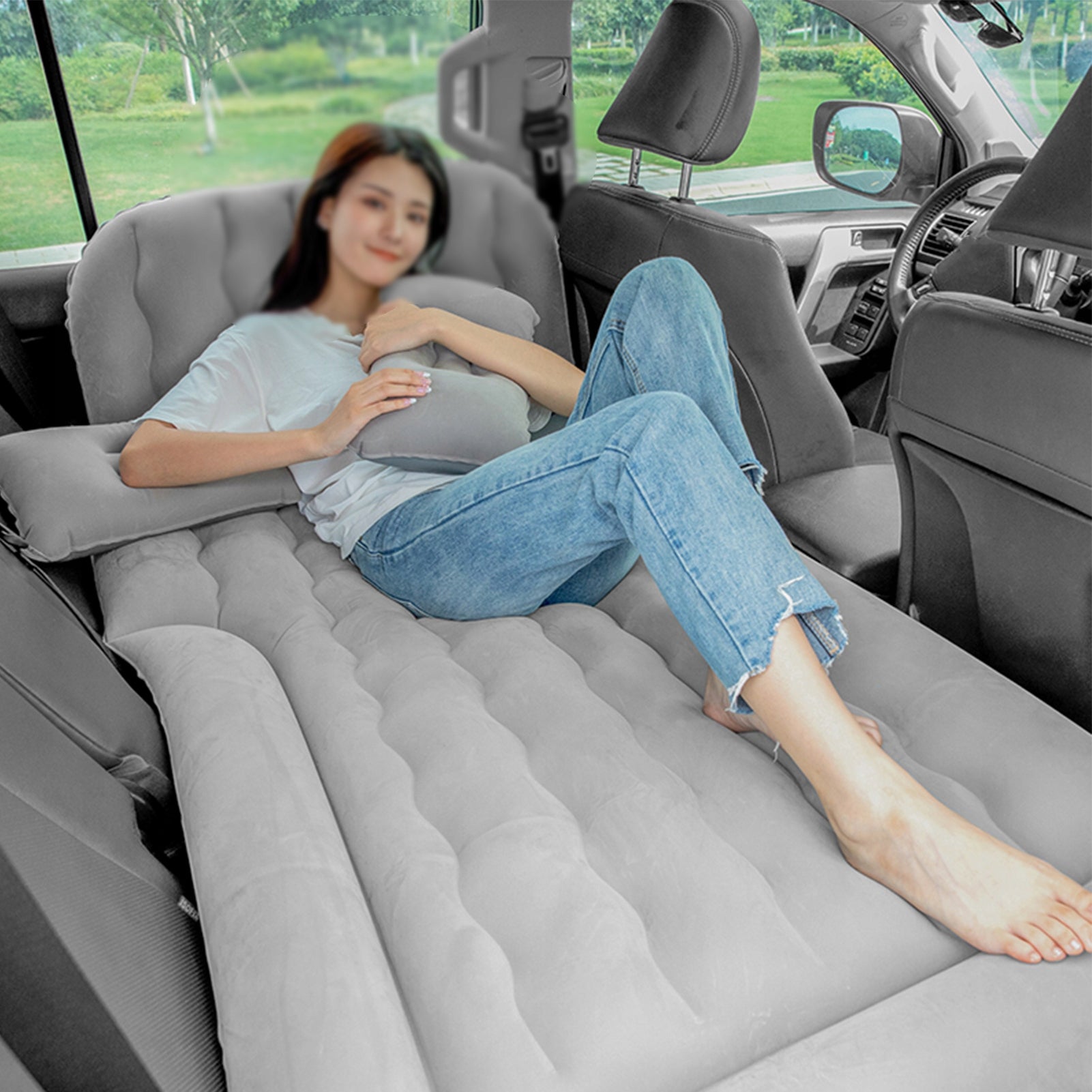 Inflatable Mattress, Inflatable Car Mattress Infla Surface Flocking Packaging status original