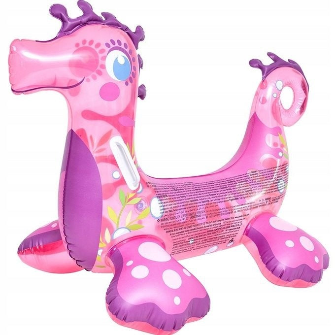 Inflatable Mattress SEAHORSE Children's Toys Children for Water Swimming 35014 Color pink