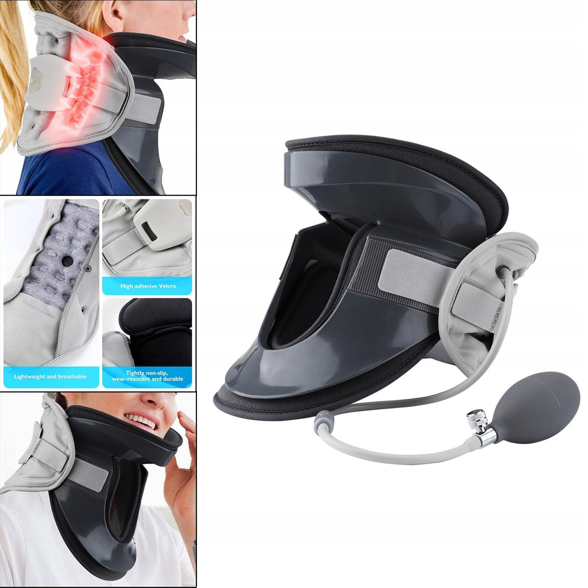 Inflatable Neck Traction Device Orthopedic Pillow Device Hand Model Urządzenie trakcyjne na szyję Nadmuchiwane