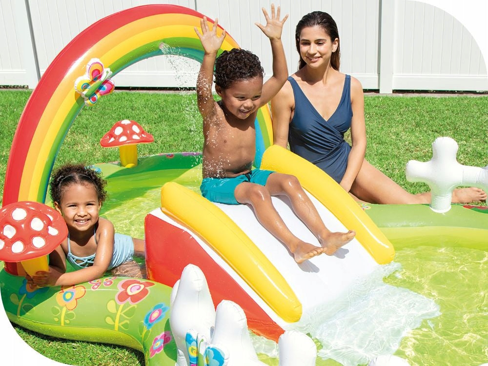 Inflatable Playground Pool GARDEN 290x180x104 Intex 57154 Shape round