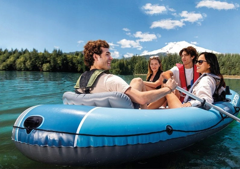 Inflatable Pontoon 4 Person INTEX Excursion 4 Set Paddle Pump Bag Manufacturer code KSC-0750000