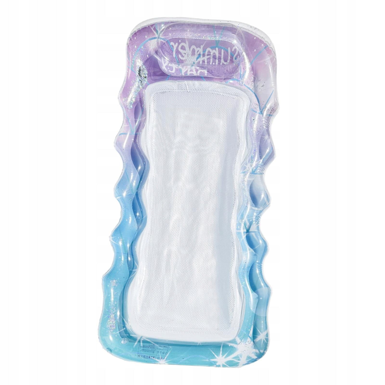 Inflatable Pool Float Water Floaty Personal Pool Raft Sunbathing Bed Blue Model Inflatable Pool Float