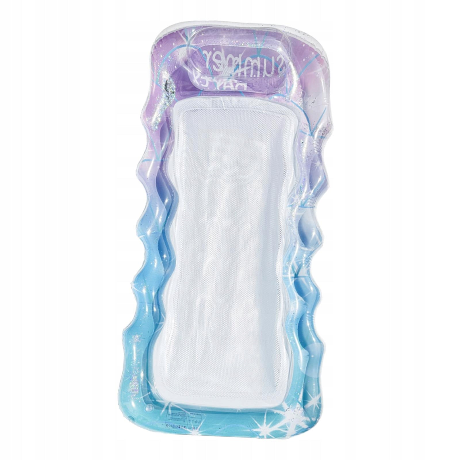 Inflatable Pool Float Water Floaty Personal Pool Raft Sunbathing Bed Blue