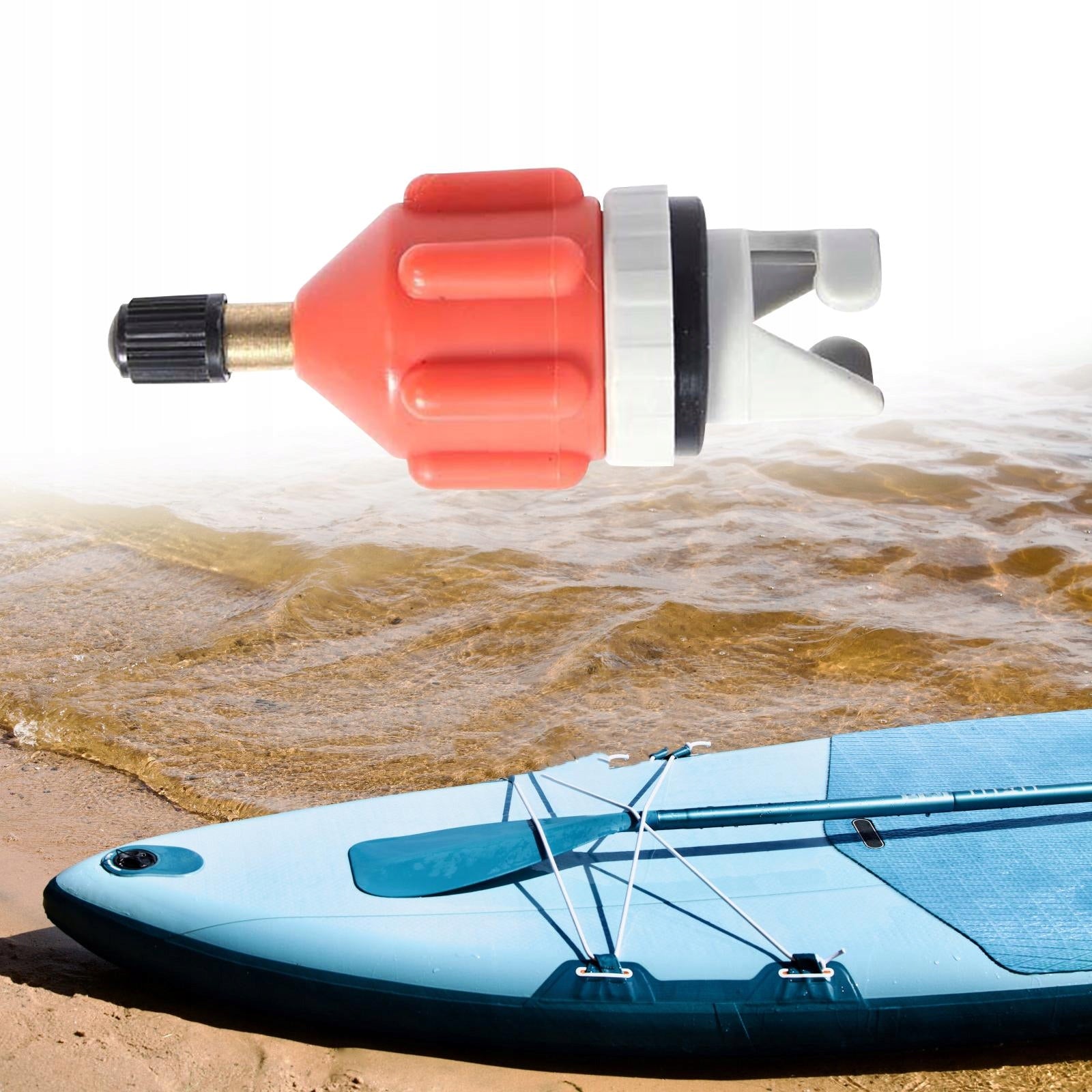 Inflatable Pump Adapter Paddle Board Air Orange Model Nadmuchiwany adapter do pompy samochodowej