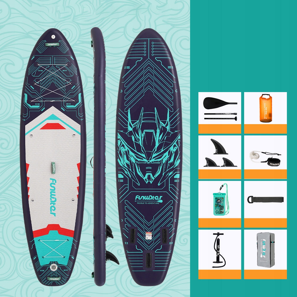 Inflatable SUP Board for Swimming Stand Up Paddleboard 350*90*15cm 200KG PL Brand no brand