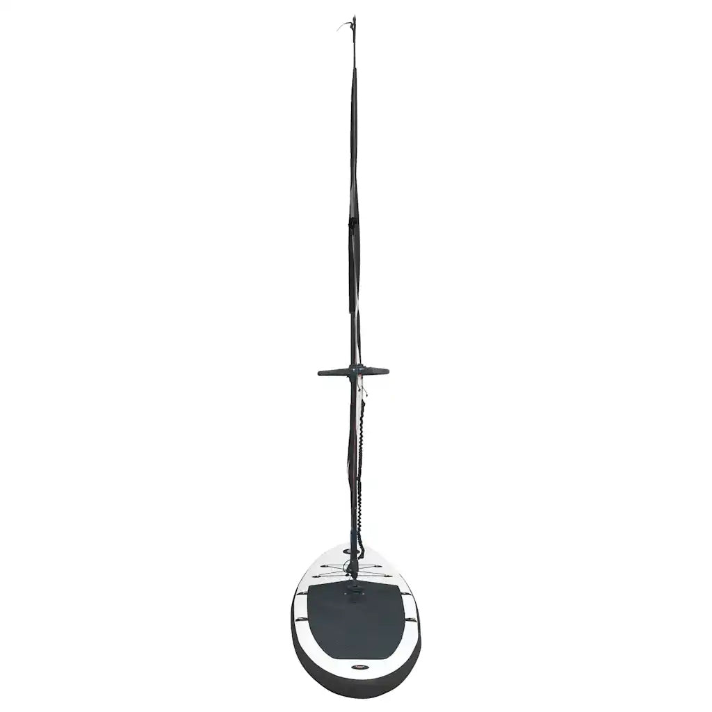 Inflatable SUP Board with Sail and Accessories, Black and White Product weight with unit packaging 19 kg