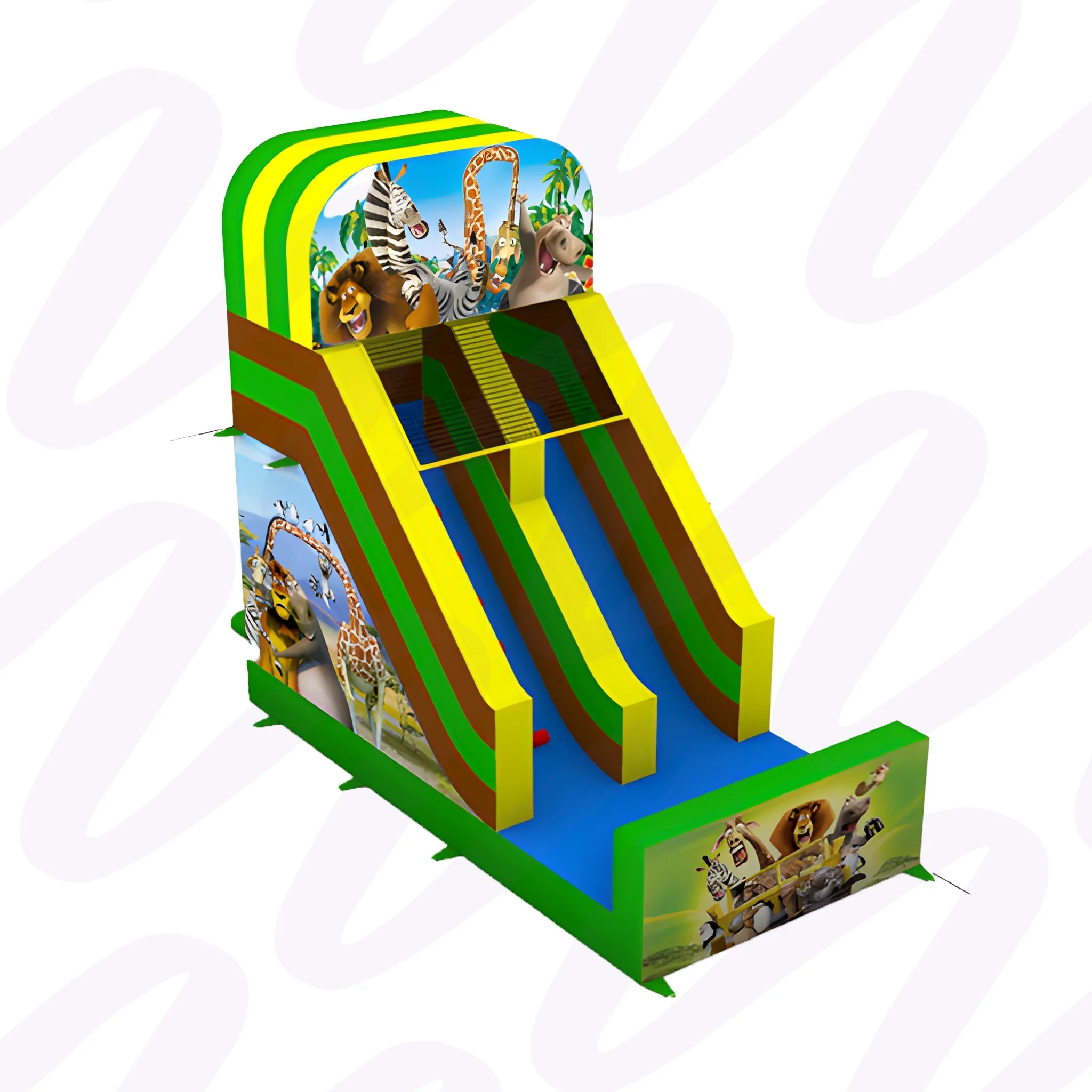 Inflatable Slide Animals Madagascar Inflatable Track Inflatable Castles Square Kind Inflatable