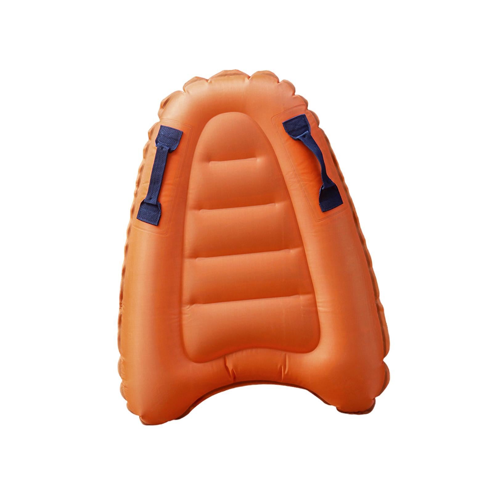 Inflatable Surfboard with Handles Swimming Pool Float Surf Kickboard Orange Brand no brand