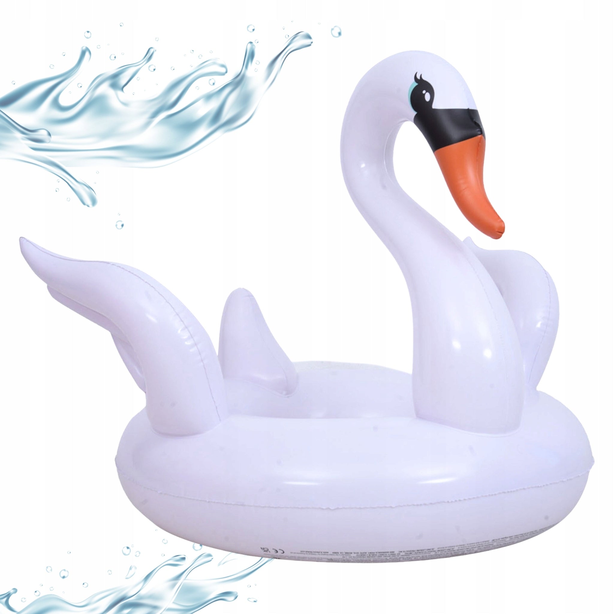 Inflatable Swan Wheel SUNCLUB 104cm Swimming Mattress for Water Pool