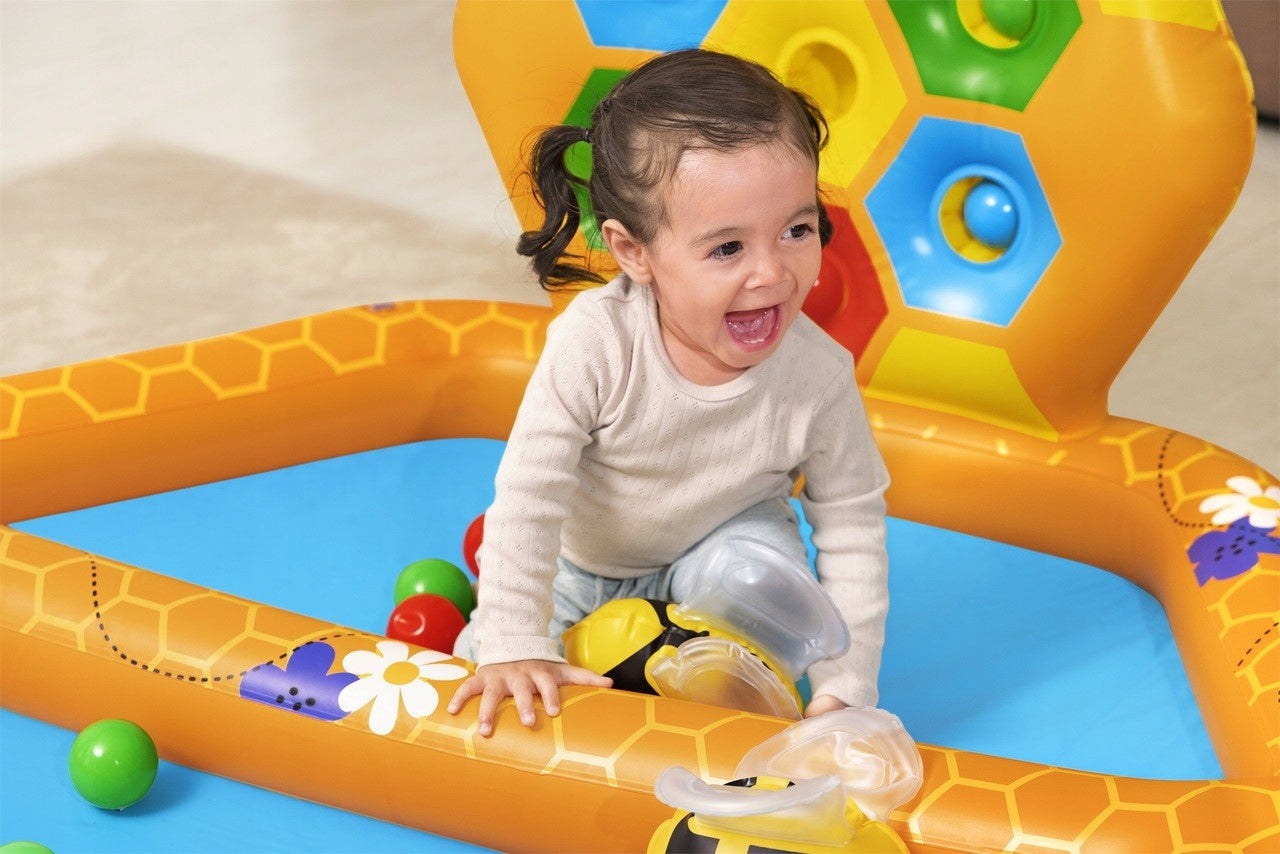 Inflatable Swimming Pool Bees for Kids Bestway 127x119 sorter 20 Balls Kid's age 12＋ months