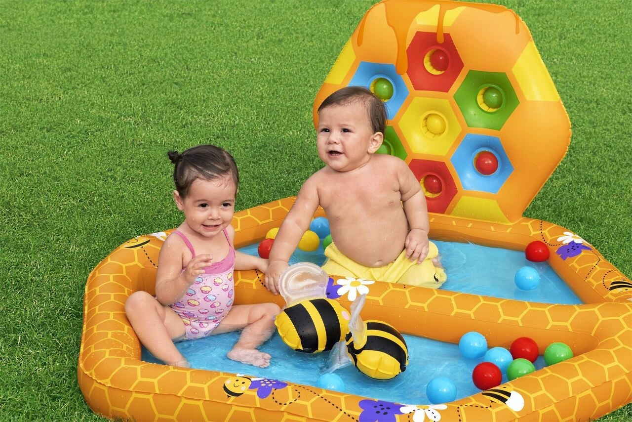 Inflatable Swimming Pool Bees for Kids Bestway 127x119 sorter 20 Balls Product width 119 cm