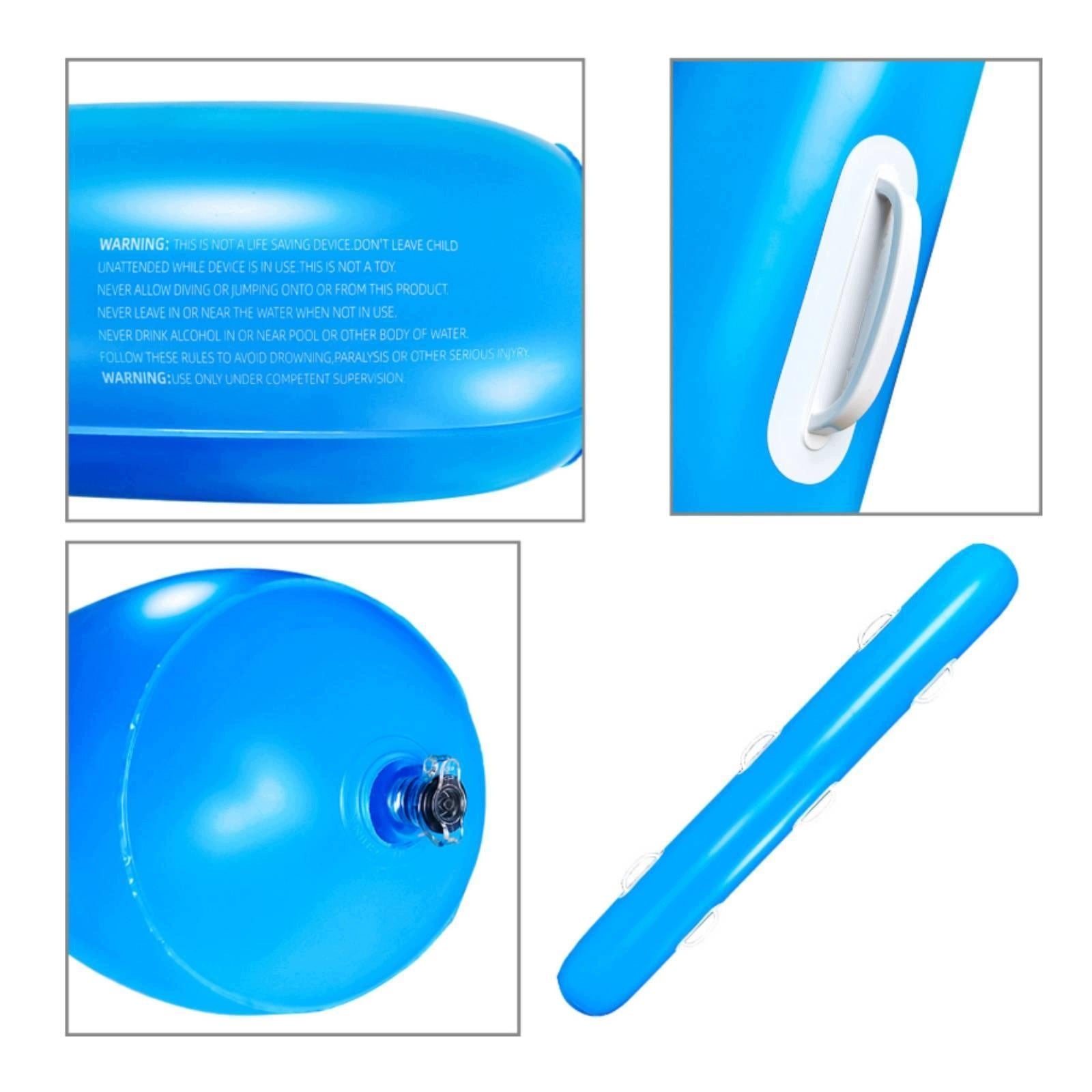 Inflatable Swimming Pool Noodle Lightweight Leakproof Premium Swim Blue Brand no brand