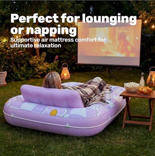 Inflatable Swimming Pool Tanning SLOOSH 4IN1 Sun Lounger With Pillow 178x117 cm Heat Brand no brand