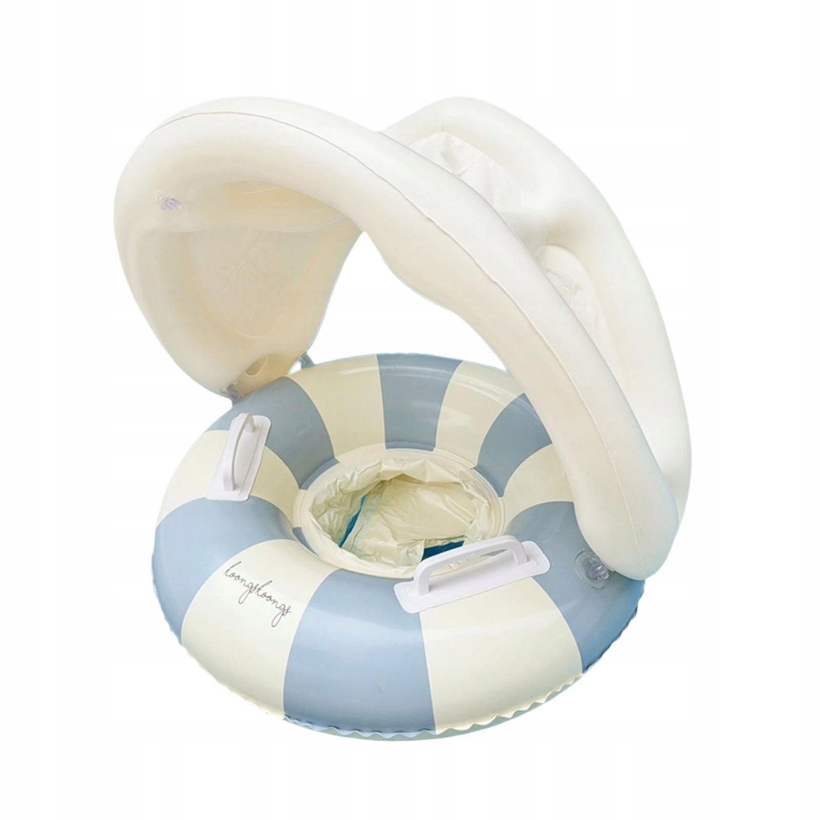 Inflatable Swimming Ring Funny Gift for Boys Girls Swimming Float Tube Blue Model Inflatable Swimming Ring