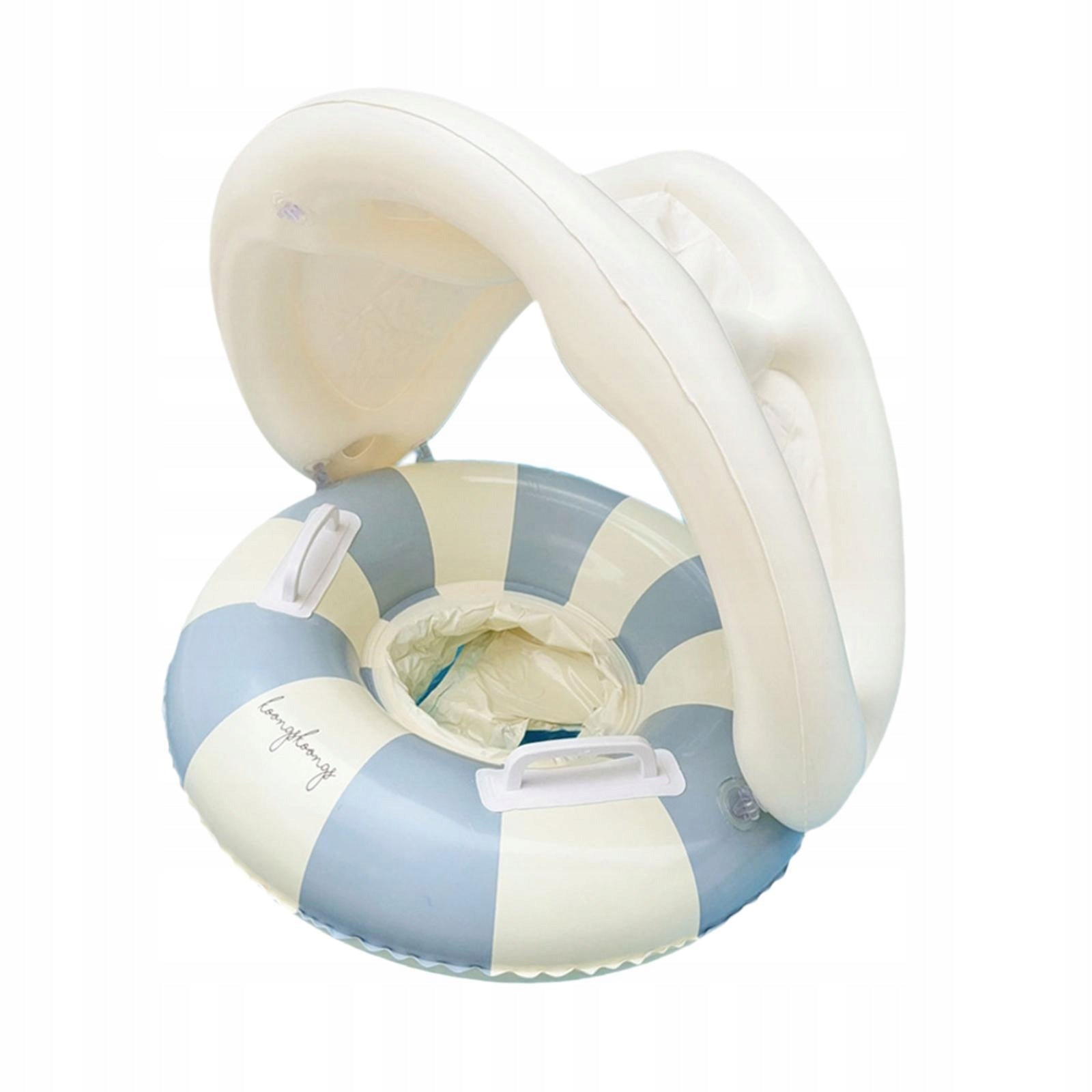 Inflatable Swimming Ring Funny Gift for Boys Girls Swimming Float Tube Blue Product weight with unit packaging 0.455 kg