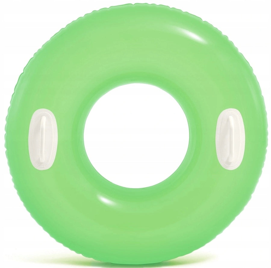 Inflatable Swimming Wheel with Handles 76cm Neon 3 Colors 59258 Model 59258 różowe