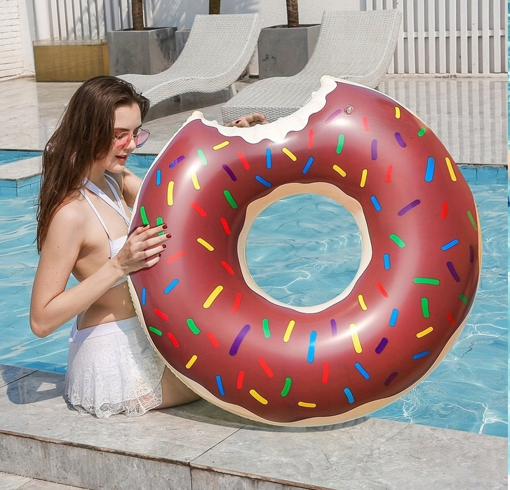 Inflatable Water Wheel Donut Bagel Mattress Inflatable Donut Donat r. 90 cm. Brand no brand