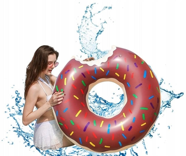 Inflatable Water Wheel Donut Bagel Mattress Inflatable Donut Donat r. 90 cm.