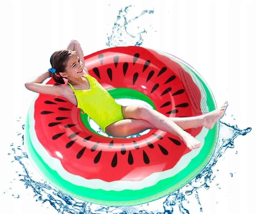 Inflatable Water Wheel Watermelon Mattress Inflatable for Beach size. 80 cm.