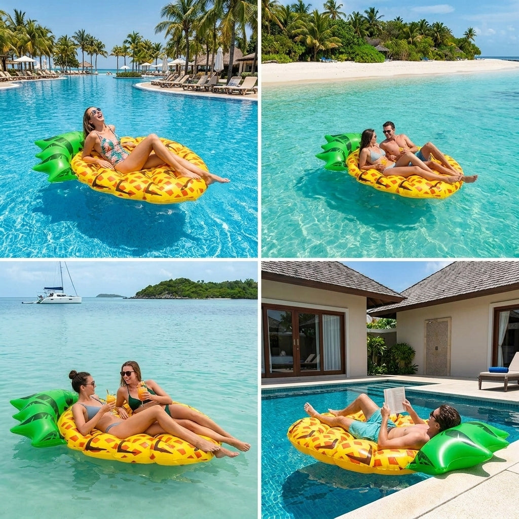 Inflatable Wheel INFLATABLE PINEAPPLE FOR SWIMMING MATTRESS WHEEL Manufacturer code DMUCHANA ANANAS DO PŁYWANIA MATERAC KOŁO