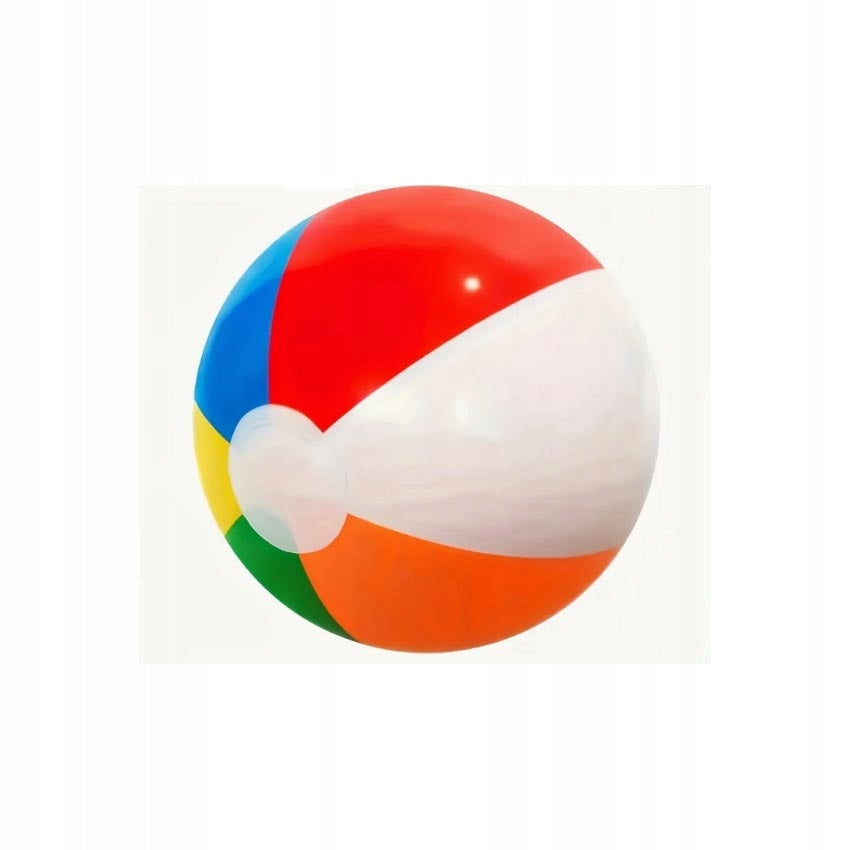 Inflatable ball multicolored on the beach