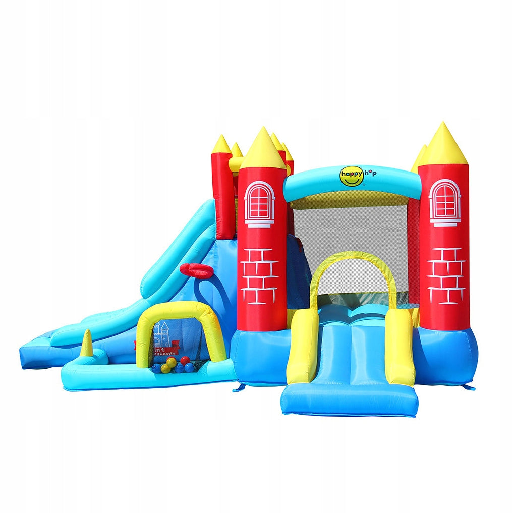 Inflatable castle FANTASY 8in1 trampoline slides pool blower HappyHop Kind Inflatable