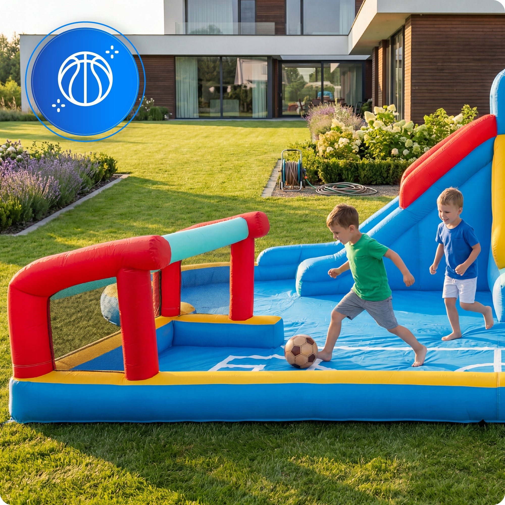 Inflatable castle for children garden inflatable square toys water slide Kind Inflatable