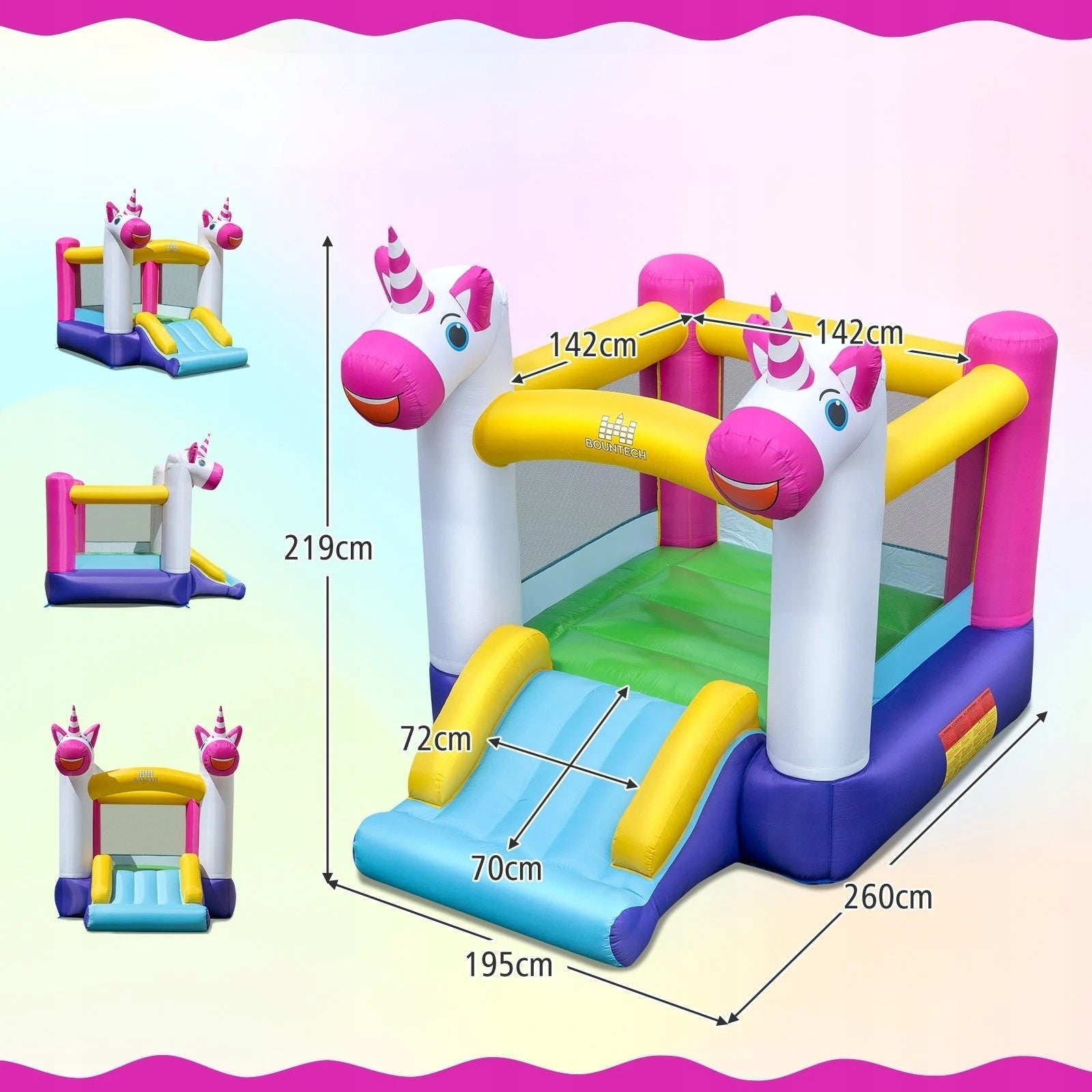Inflatable castle with slide and trampoline Inflatable square toys Manufacturer code NP11441