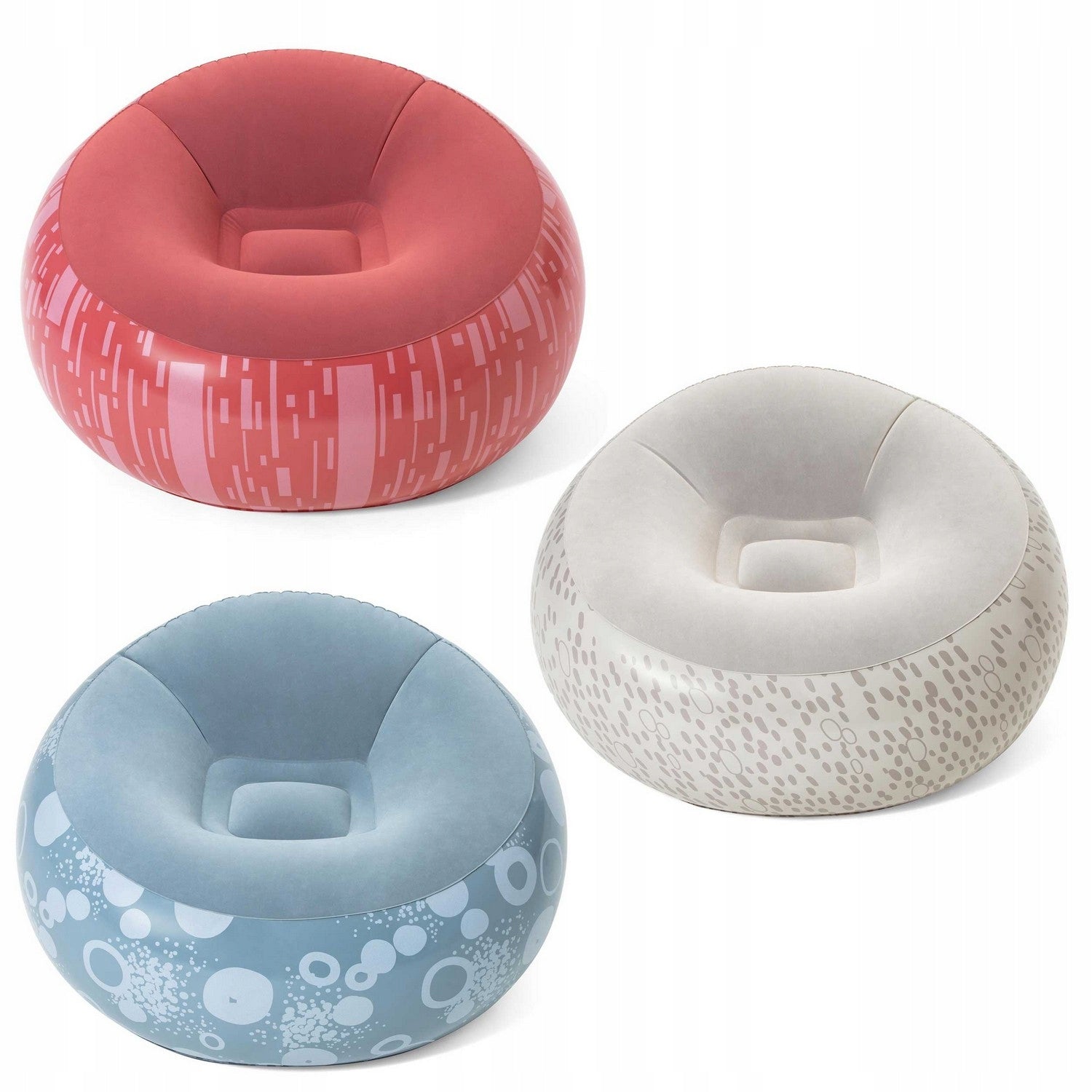 Inflatable chair pouf Bestway 75052 blue