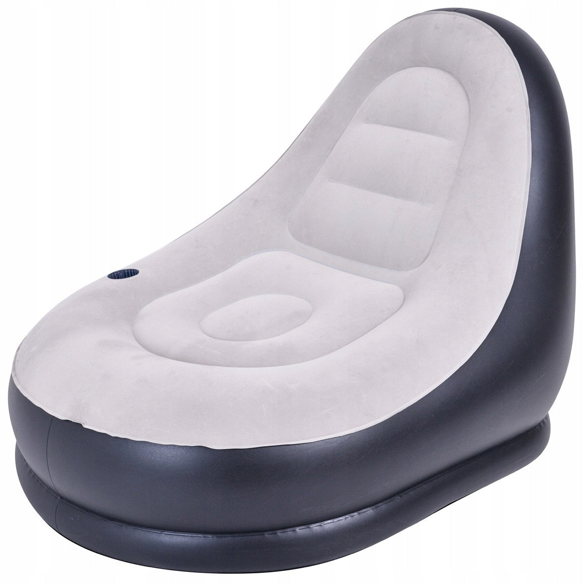 Inflatable chair with footrest deluxe 125x100x85cm Color multicolor