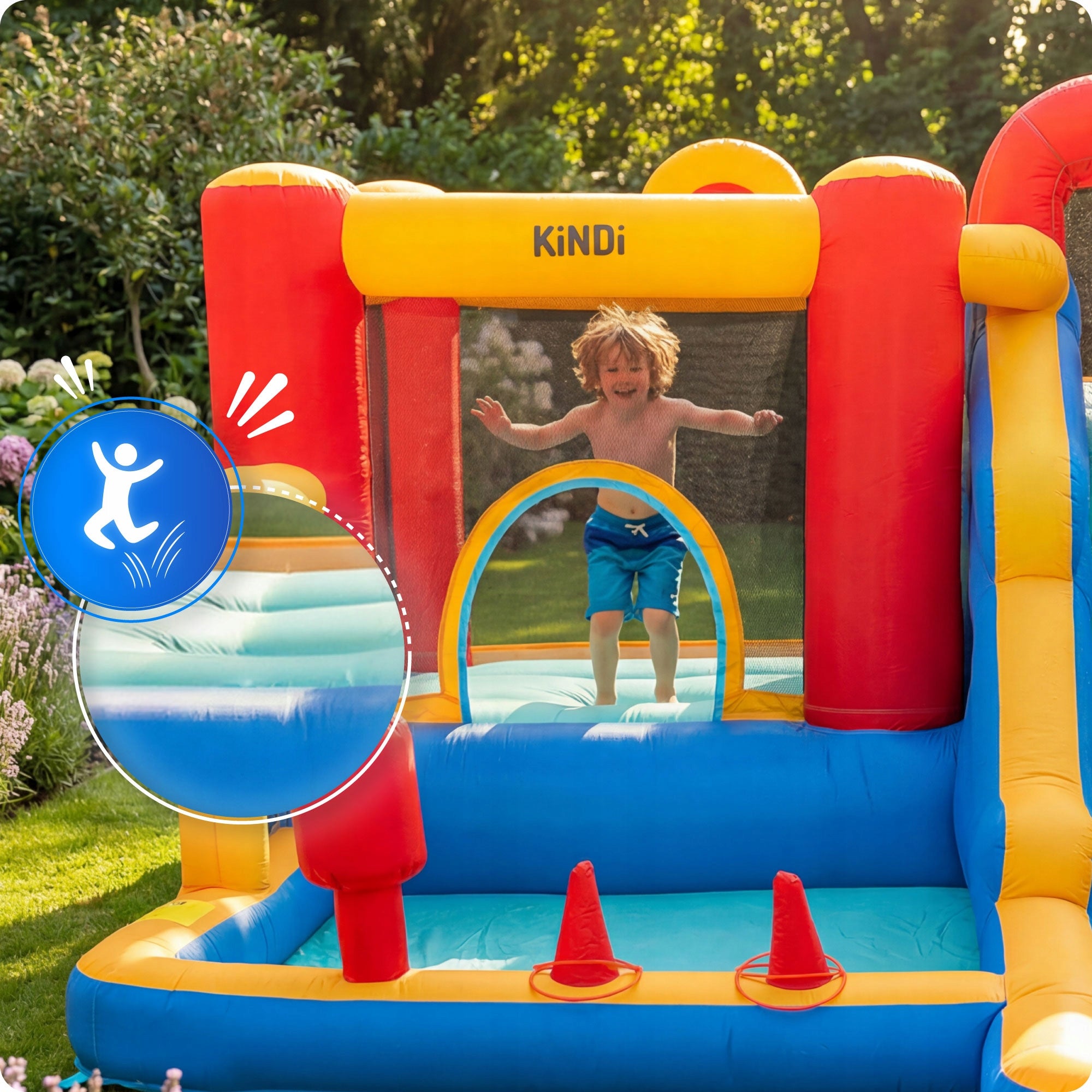 Inflatable for children castle long water slide square toys basket cannon Brand no brand