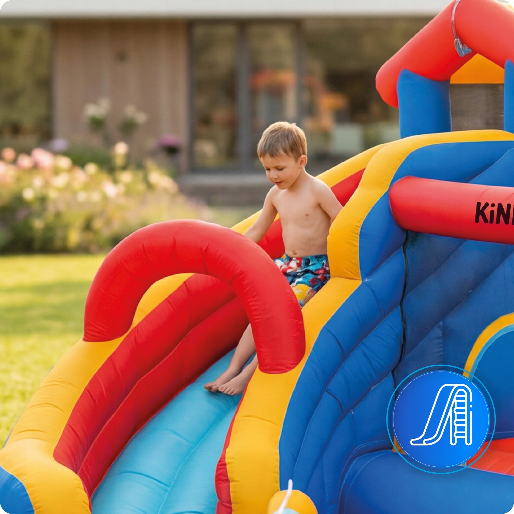Inflatable for children square toys water slide castle basket blower Kind Inflatable