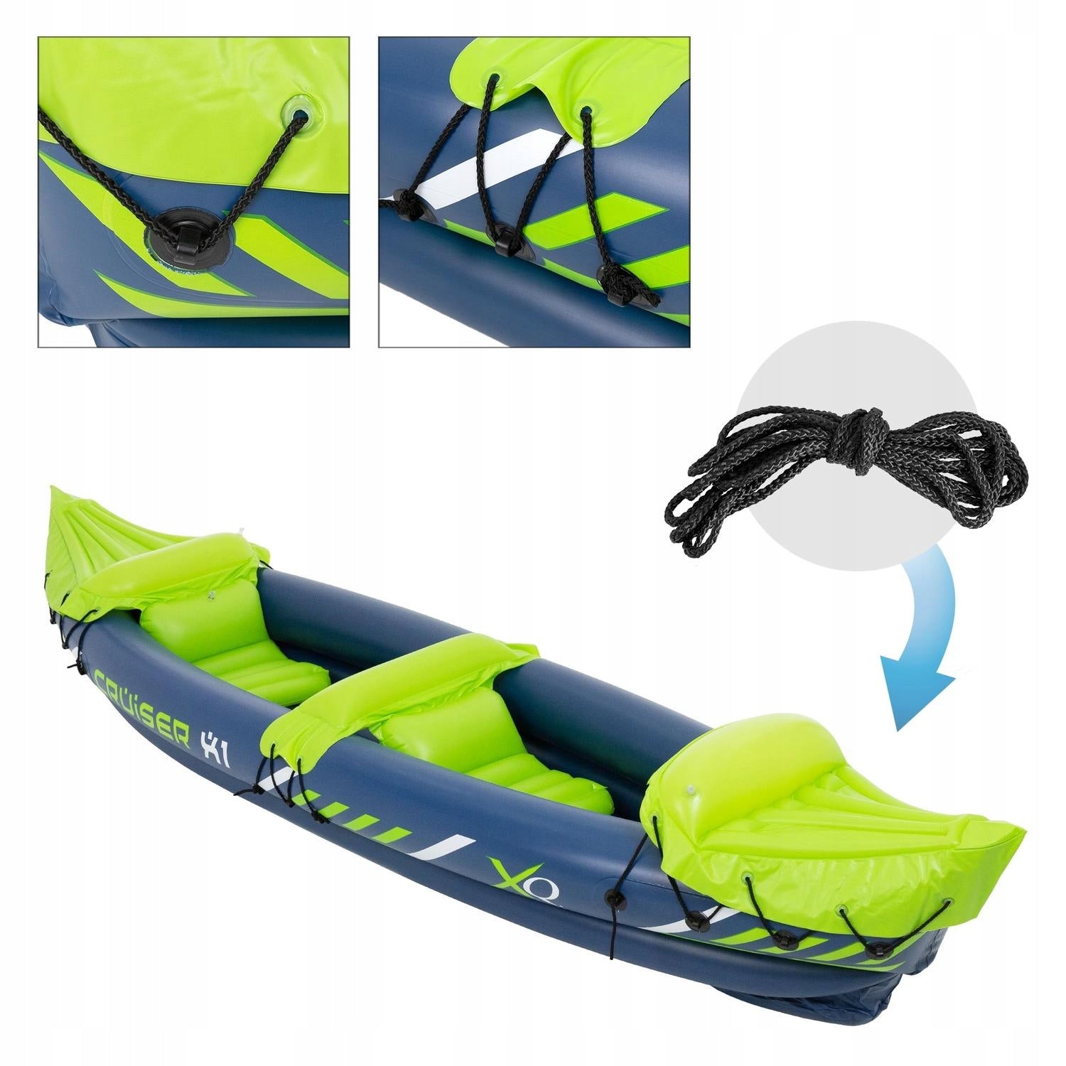 Inflatable kayak 2 - passenger CRUISER 325 x 81 cm XQ MAX Number of seats 2