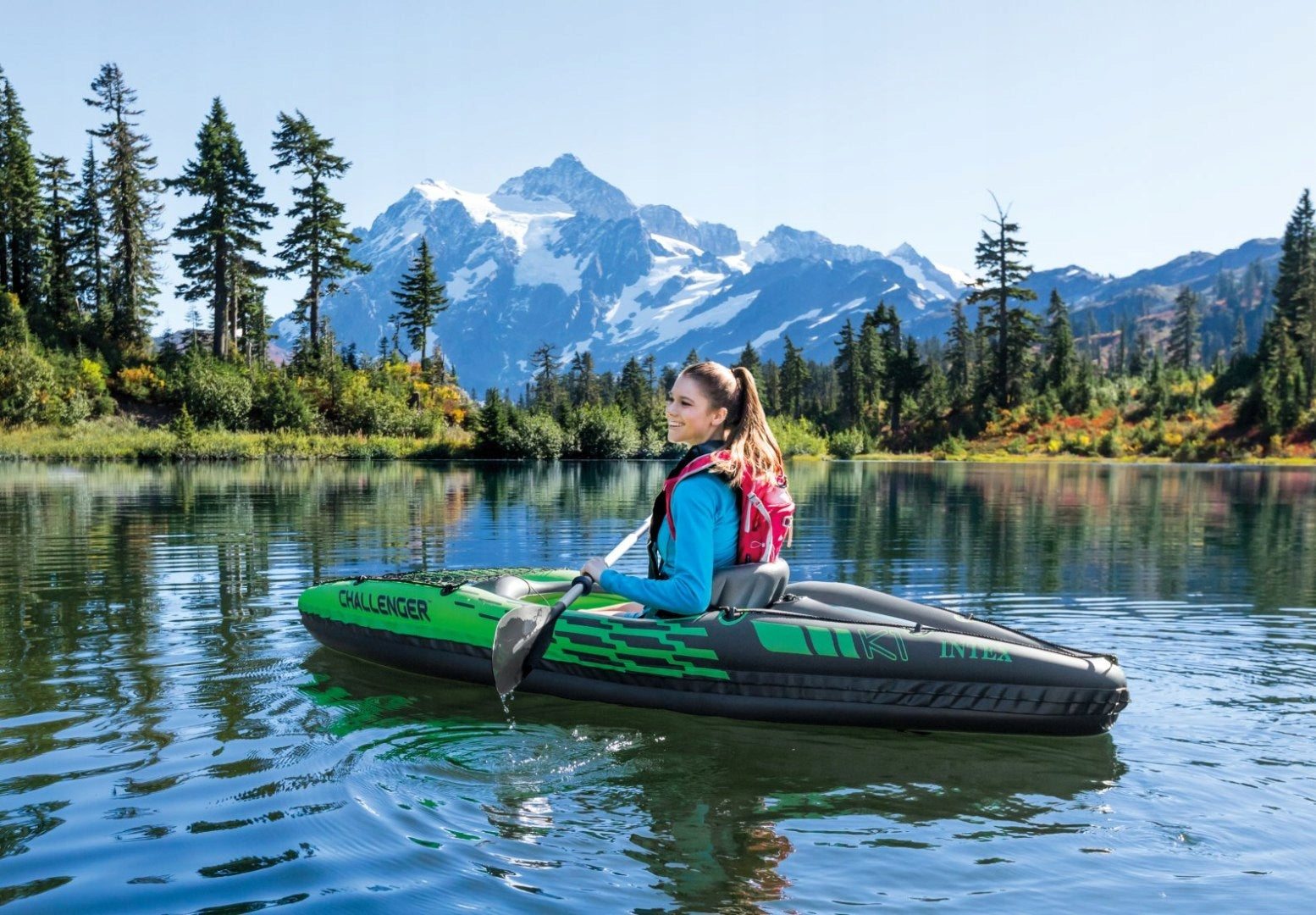Inflatable kayak Challenger K1 single paddle pump bag INTEX 68305 Packaging status original
