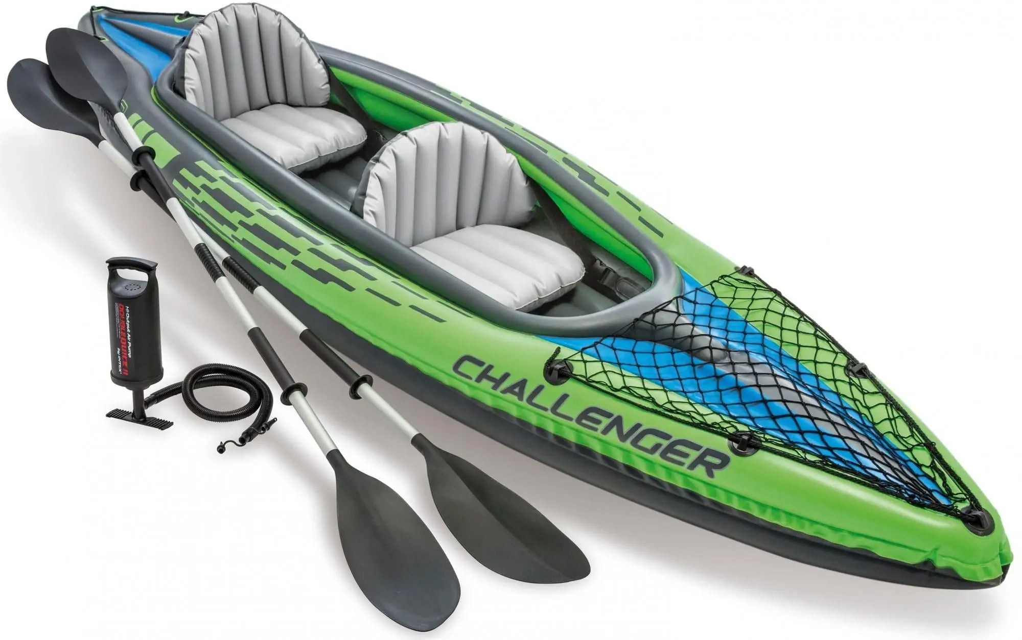 Inflatable kayak Challenger K2 for 2 people paddle pump cover INTEX 68306