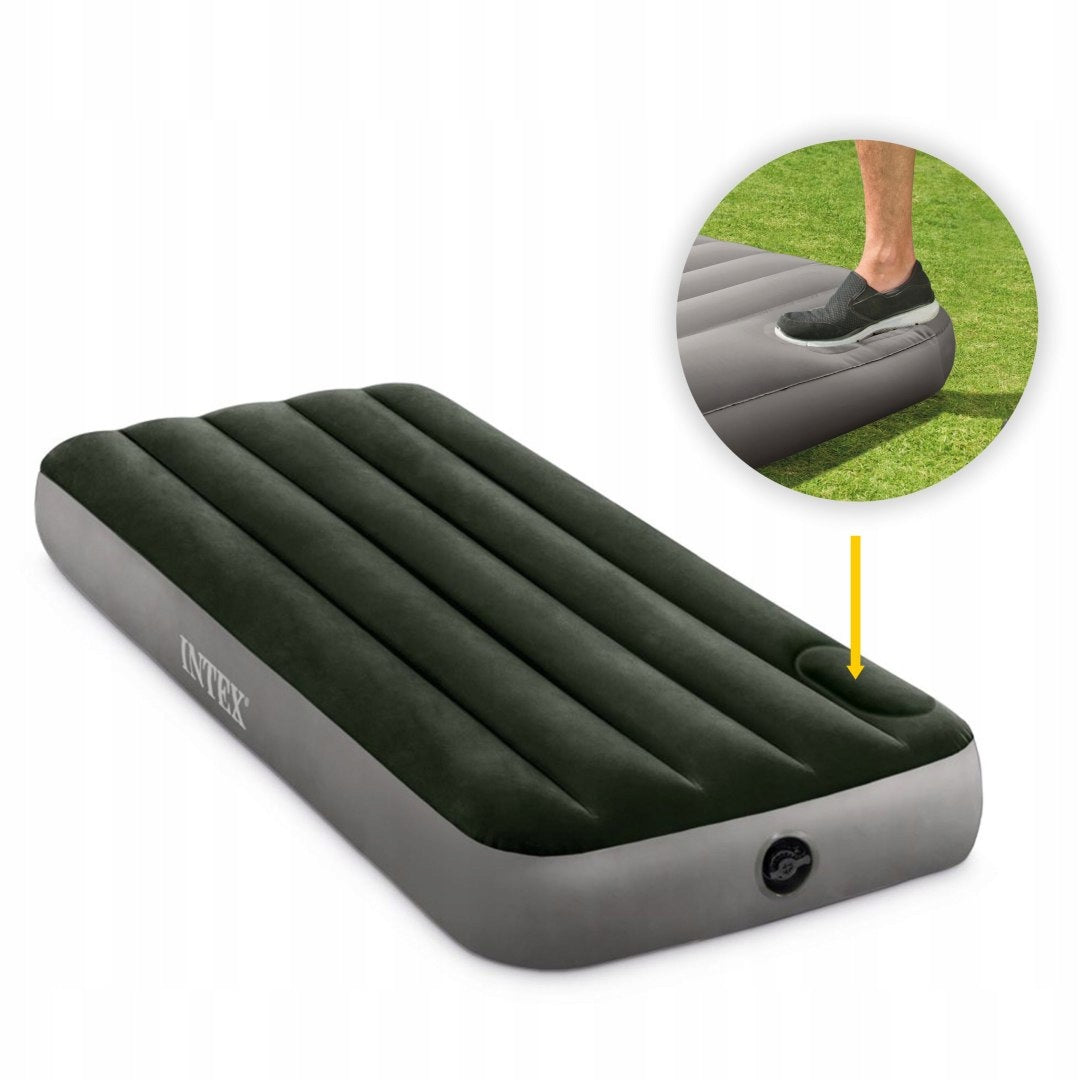 Inflatable mattress 191x76x25 cm single with built-in foot pump INTEX 6