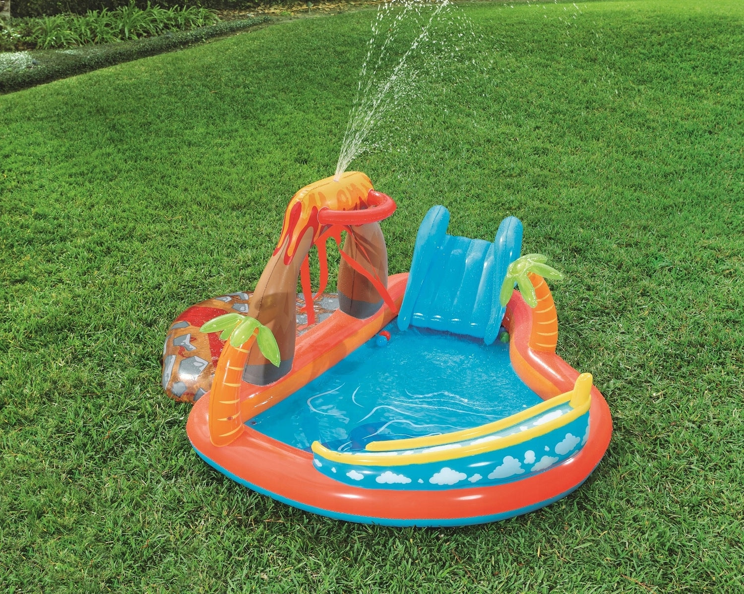 Inflatable playground Lava Lagoon 265 x 265 x 104 cm Bestway 53069 Series Wulkan