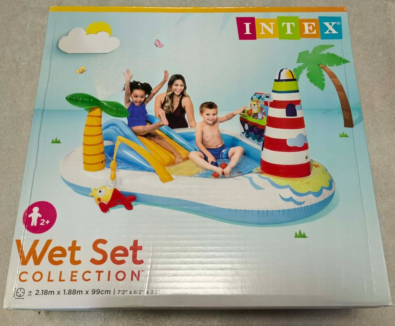 Inflatable playground SWIMMING POOL + SLIDE lantern ship INTEX 57162 Manufacturer code 57162