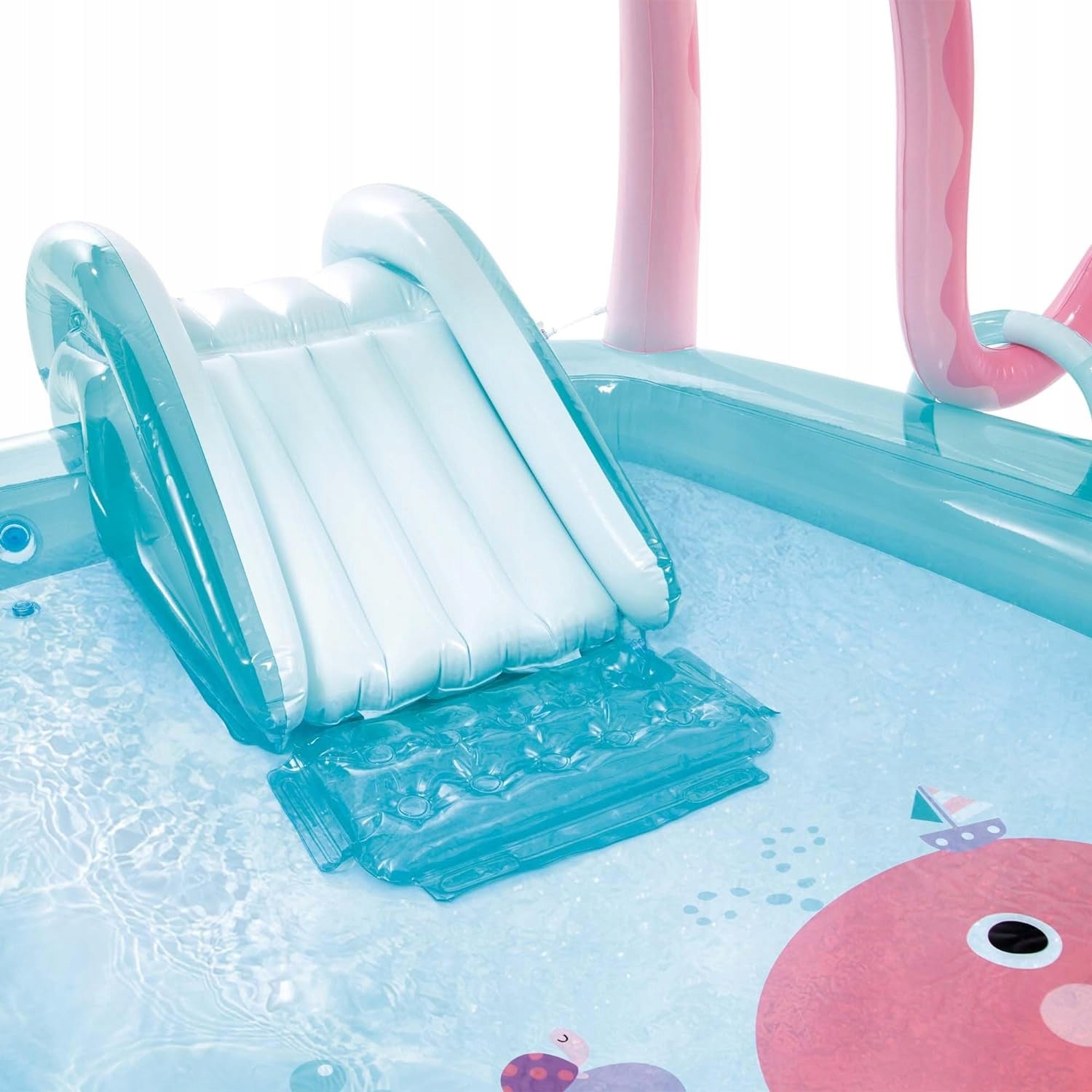 Inflatable playground swimming pool slide Octopus Intex 56138 paddling pool children Product width 183 cm