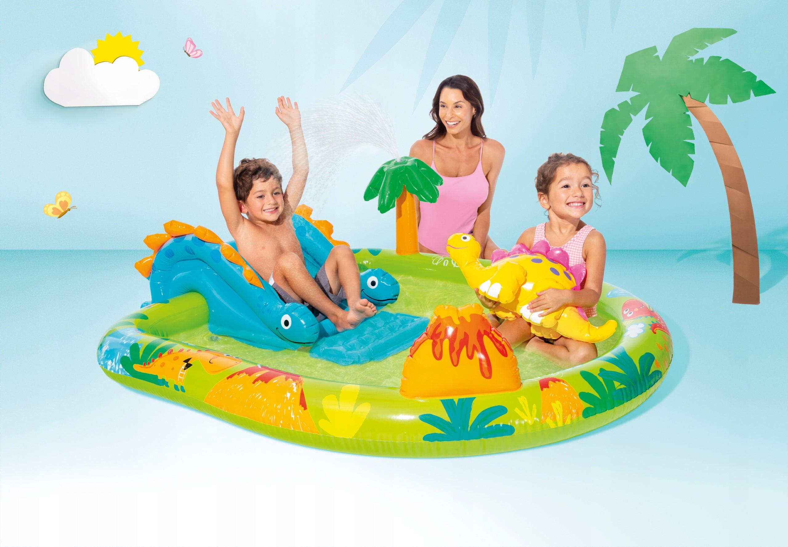 Inflatable playground with slide and fountain for children Intex 57166 EAN (GTIN) 6941057421810
