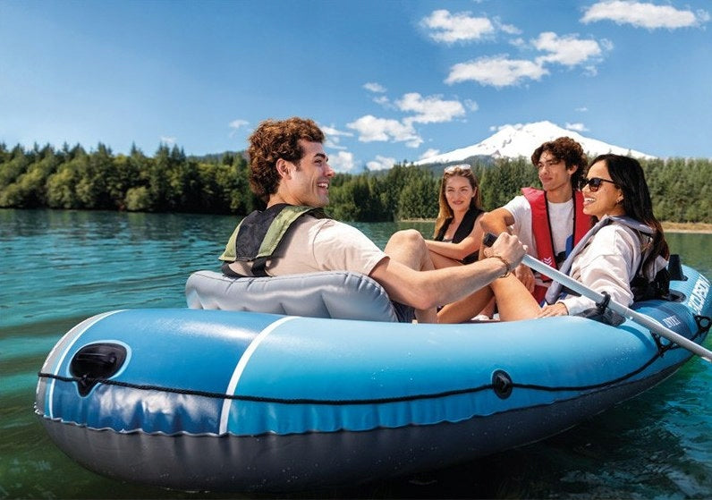 Inflatable pontoon Excursion 4 4 person pump 2 paddles bag INTEX 66324 Brand Intex