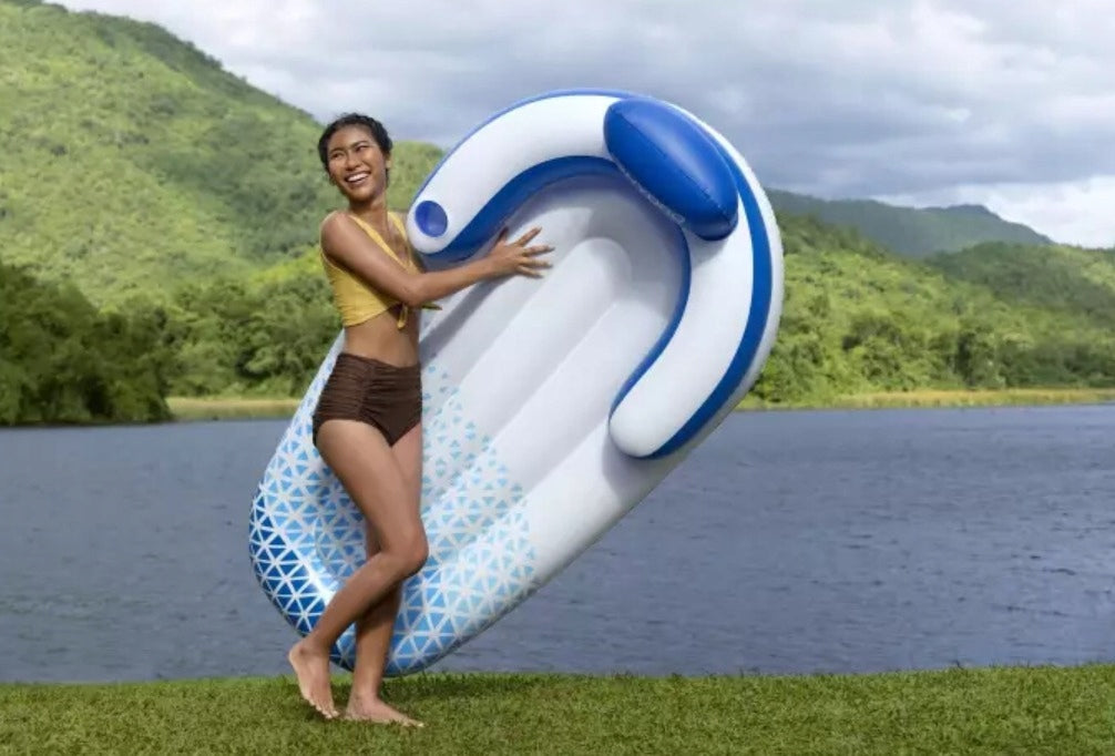 Inflatable seat mattress for swimming with backrest Bestway 43533 Model 43533