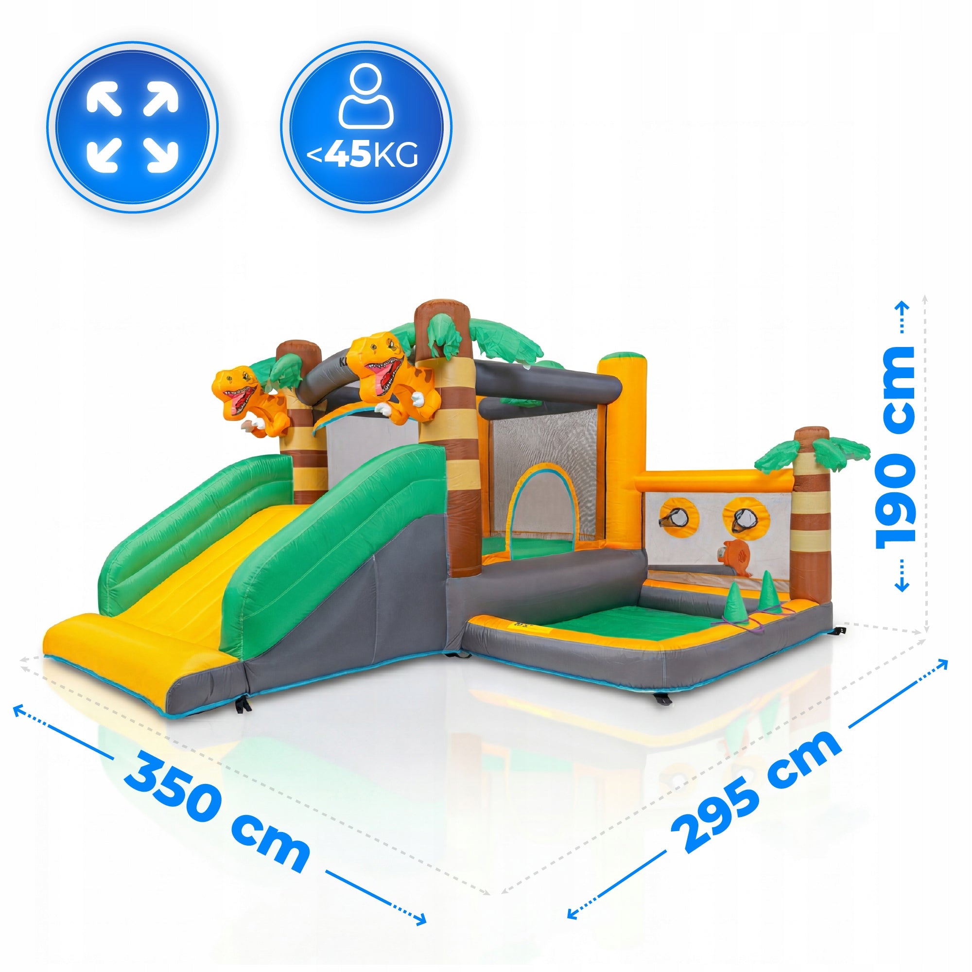 Inflatable slide square toys for children castle safe net basket Packaging status original