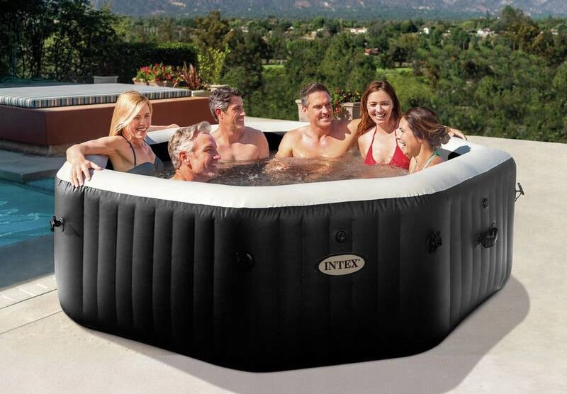 Inflatable spa garden pool Intex PureSpa Jet&Bubble Deluxe 6 persons 28462 Height 7100 cm