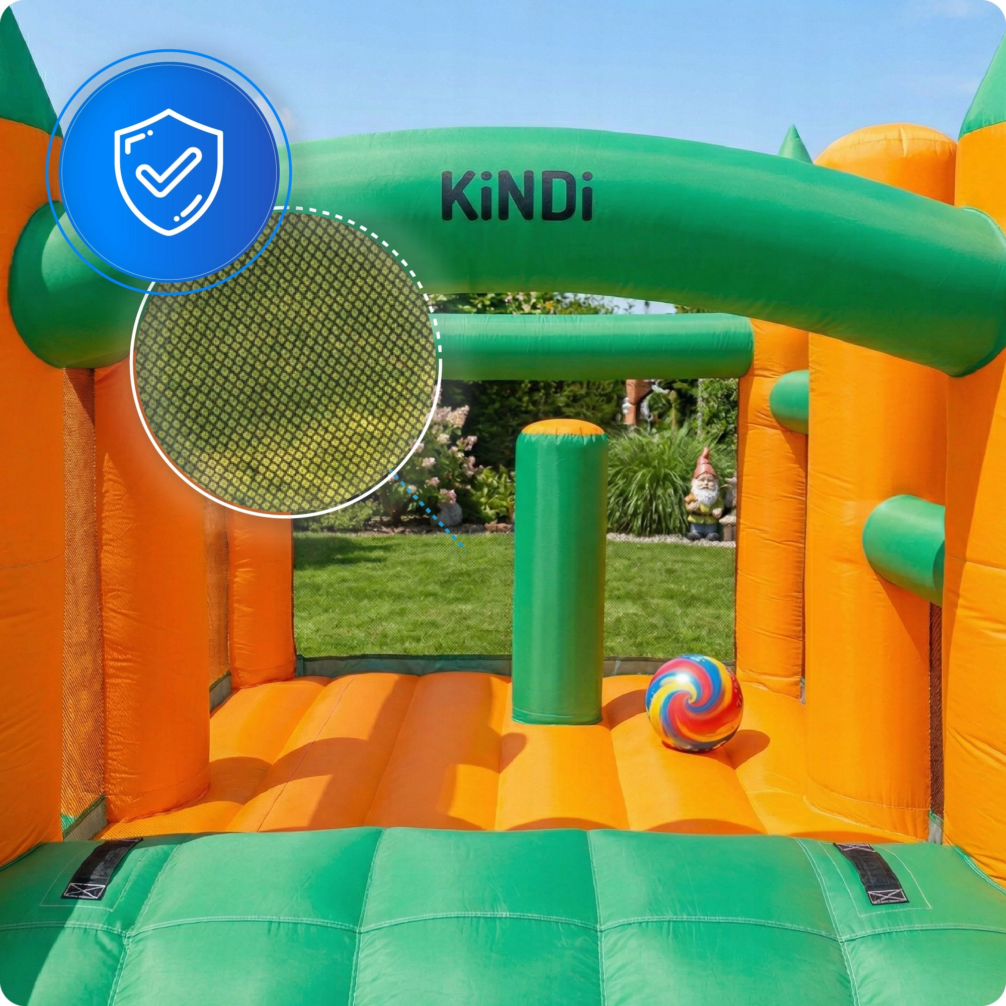 Inflatable square toys for children large castle basket blower slide set Brand no brand