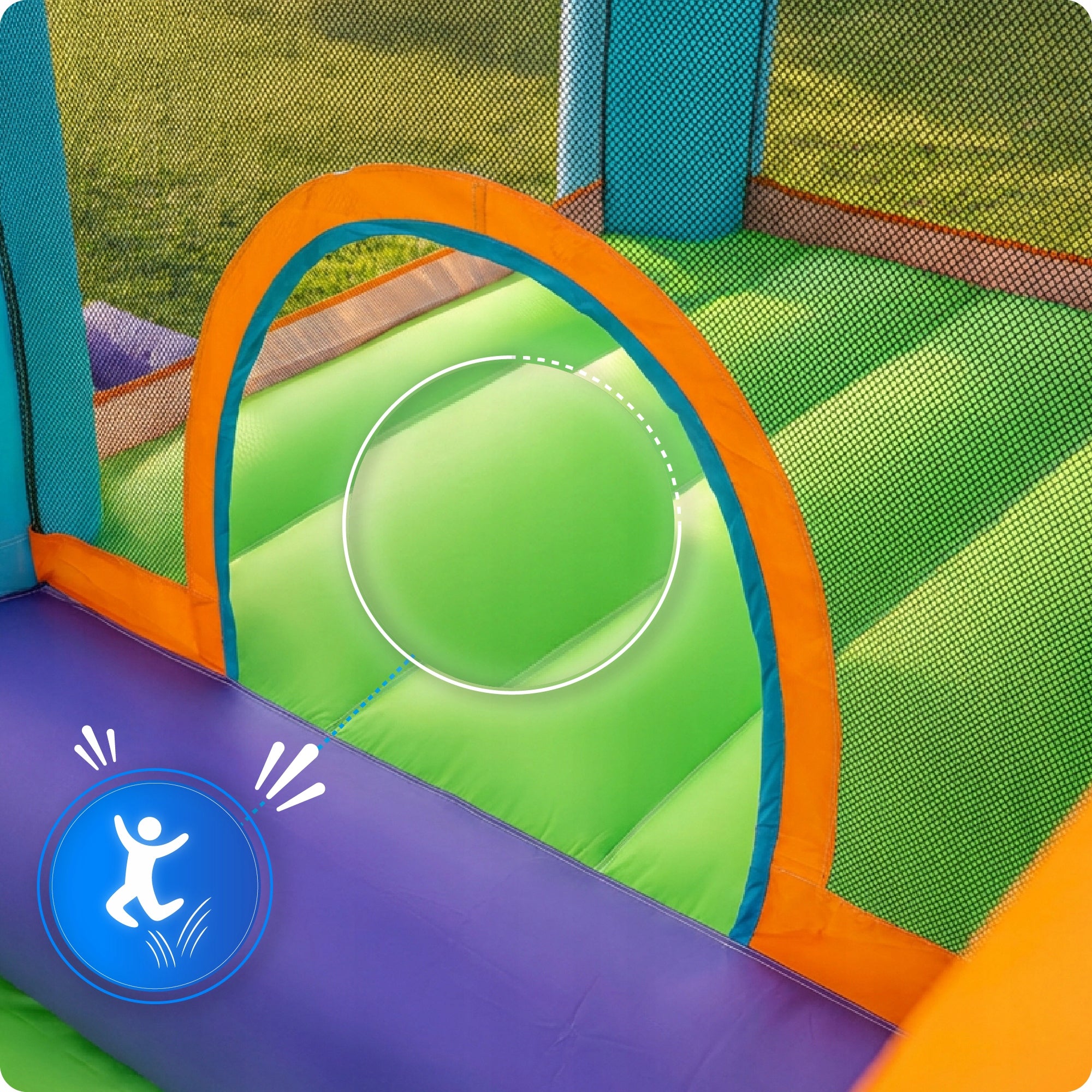 Inflatable square toys for children water castle slide obstacle course Kind Inflatable
