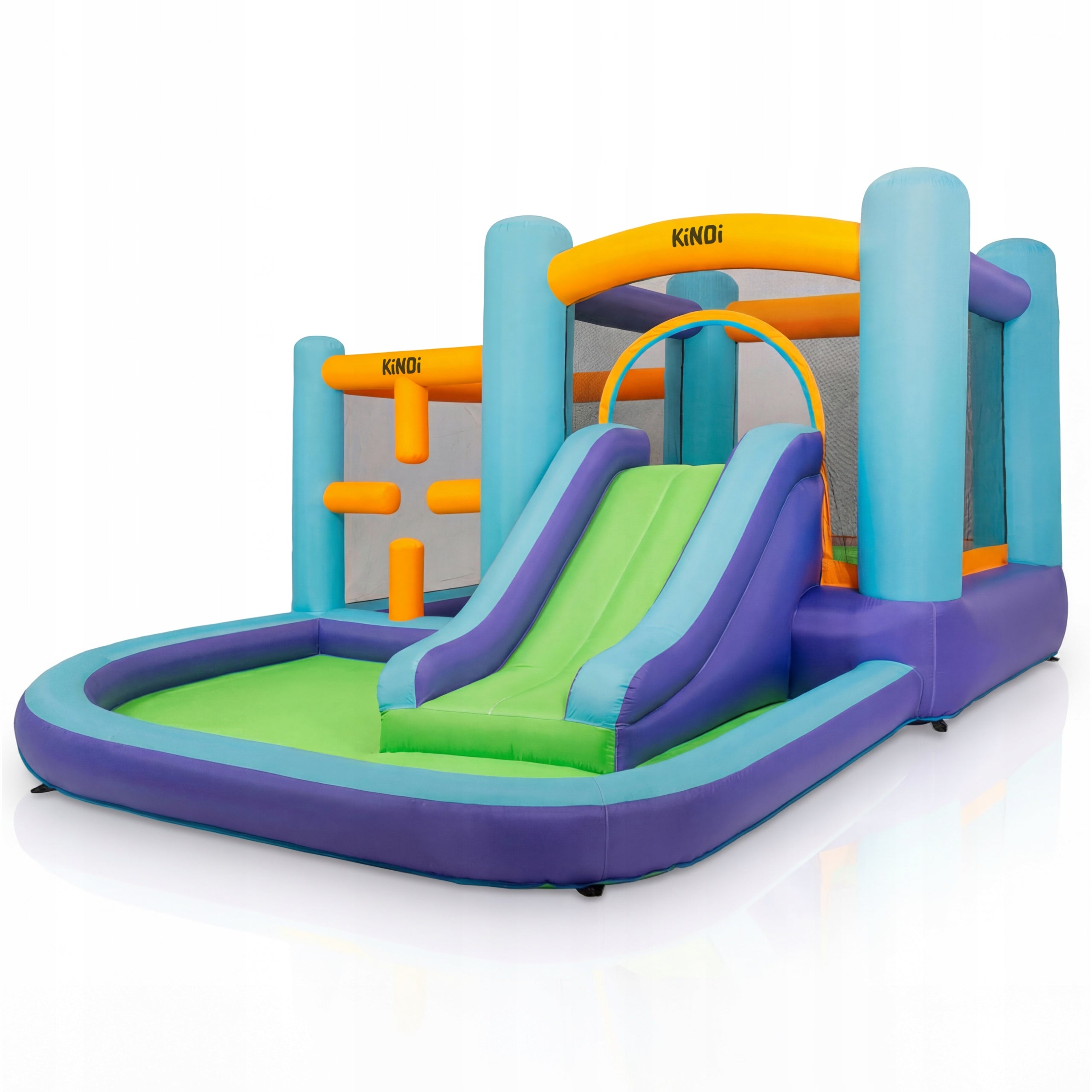 Inflatable square toys for children water castle slide obstacle course