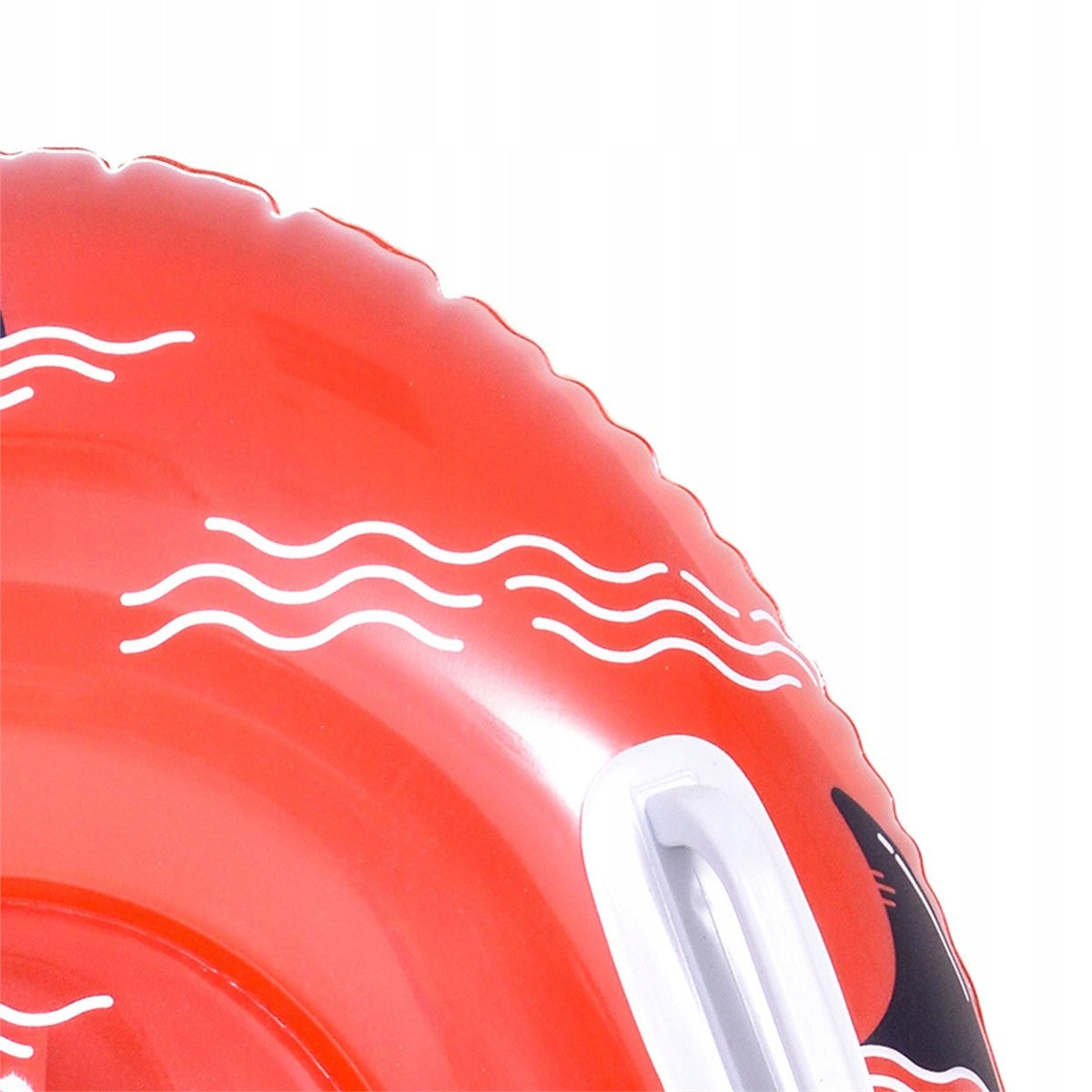 Inflatable swimming board for children red with shark motif Brand no brand