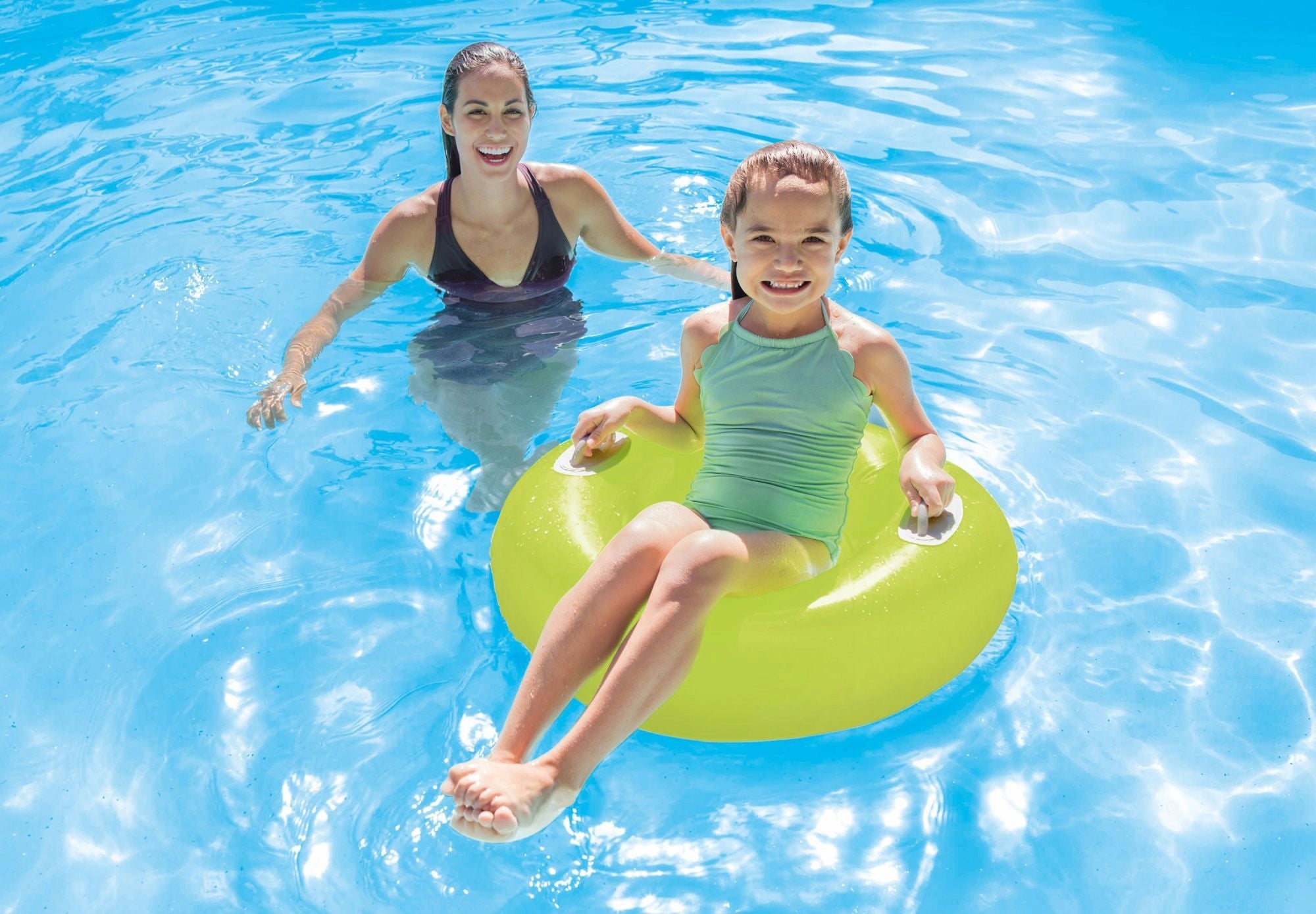 Inflatable swimming wheel 76cm INTEX 59258 yellow Packaging status original